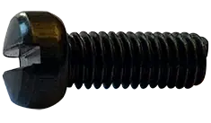 12-24 X 1" Machine Screws Fillister Head Slotted Drive Steel Black Oxide (4000/Pkg.) Last Chance