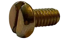 10-32 X 1" Machine Screws Pan Head Slotted Drive Steel Zinc Yellow (4000/Pkg.) Limited Time