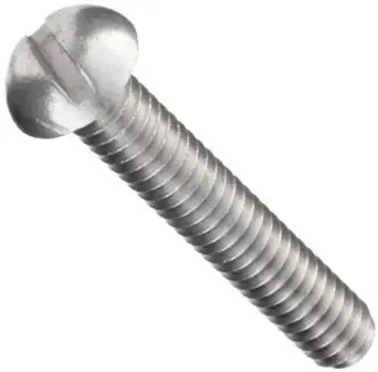 High Quality 8-32 X 3/4" Machine Screws Round Head Slotted Drive Aluminium (100/Pkg.)