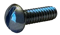 10-24 X 3/16" Machine Screws Round Head Slotted Drive Steel Zinc Plated (10000/Pkg.) Final Sale