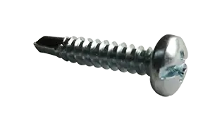 8-18 X 5/8" Self-Drilling Screws Pan Head Combination Drive Point Type 2 Steel Zinc Plated (10000/Pkg.) High Quality