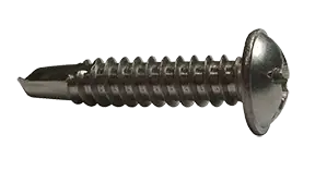 Clearance 8-18 X 3-1/2" Self-Drilling Screws Modified Truss Head Phillips Drive Point Type 2 410 Stainless Steel (500/Pkg.)