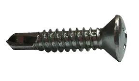 8-18 X 2-1/2" Self-Drilling Screws Oval Head Phillips Drive Point Type 2 Steel Zinc Plated (2000/Pkg.) Must Have