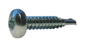 10-16 X 1/2" Self-Drilling Screws Pan Head Six Lobe Drive 410 Stainless Steel (4000/Pkg.) Direct From Factory
