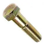 While Supplies Last 7/8-14 X 6-1/2" Hex Head Cap Screws Grade 8 Steel Yellow Zinc Partially Threaded (10 / Pkg.)