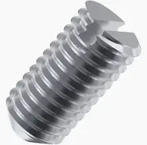 Best Choice 10-32 X 3/8" Cup Point Slotted Set Screws 18/8 Stainless Steel (100 / Pkg.)