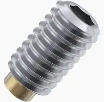 Clearance 4-40 X 3/8" Brass Tip Socket Set Screws Alloy Steel (100 / Pkg.)
