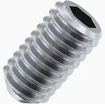 3/8-16 X 1/4" Cup Point Nylon Patch Socket Set Screws 18/8 Stainless Steel (25 / Pkg.) Fast Shipping