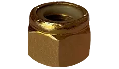 Price Drop 10-24 Lock Nuts Nylon Insert Machine Screw Pattern Standard Height Steel Zinc Yellow (2000 / Pkg.)