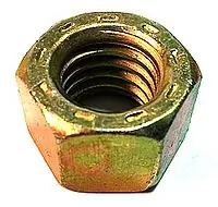Weekend Sale 1-1/8" Lock Nuts L9 Collar Waxed Made in USA Steel Cadmium Yellow (8 / Pkg.)