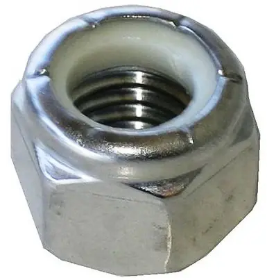 5-40 Lock Nuts Nylon Insert Machine Screw Pattern Standard Height 18/8 Stainless Steel (100 / Pkg.) Certified