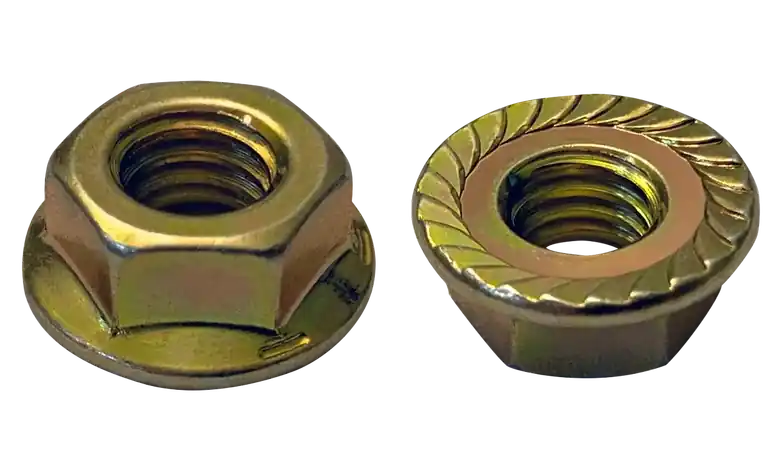 Price Cut 5/16"-18 Lock Nuts Serrated Flange Grade 5 Steel Zinc Yellow (1500 / Pkg.)