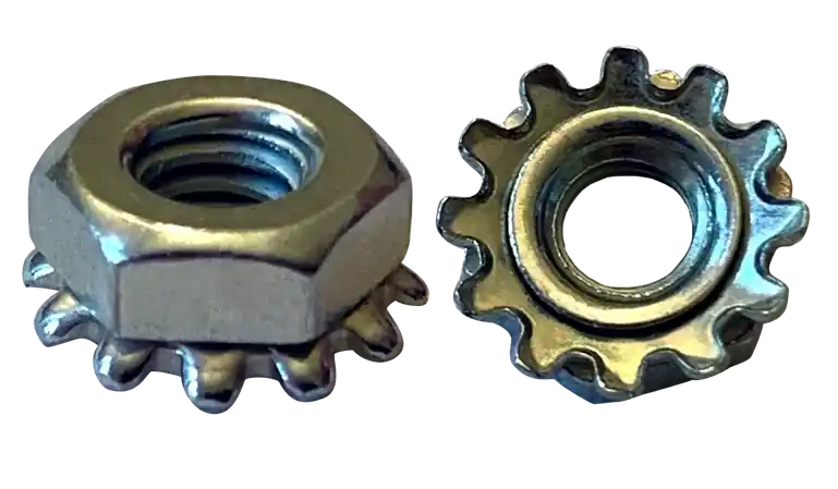 10-32 Keps Nuts Steel Zinc Plated (4000 / Pkg.) Super Sale