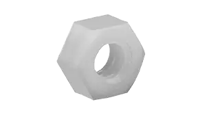 4-40 Hex Nuts Type 6/6 Nylon (2500 / Pkg.) Premium