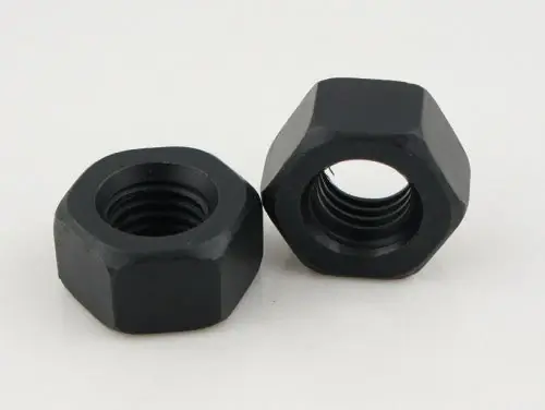 Low Price 1/4"-20 Hex Nuts Black Nylon (2500 / Pkg.)