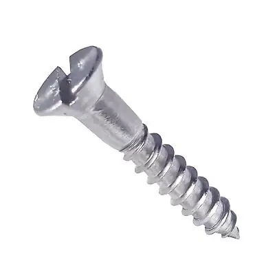 6 X 5/8" Wood Screws Slotted Drive Flat Head 18/8 Stainless Steel (100 / Pkg.) In Demand