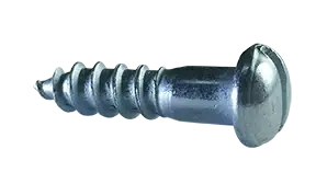 12-11 X 3" Wood Screws Slotted Drive Round Head Steel Zinc Plated (600 / Pkg.) Budget