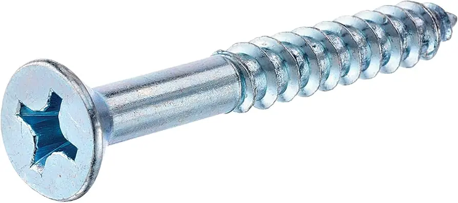 12 X 1" Wood Screws Phillips Drive Flat Head Steel Zinc Plated (200 / Pkg.) Fast Shipping
