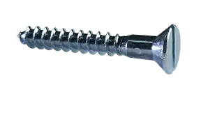 Hot Picks 4 X 1/4" Wood Screws Slotted Drive Flat Head Steel Zinc Plated (10000 / Pkg.)
