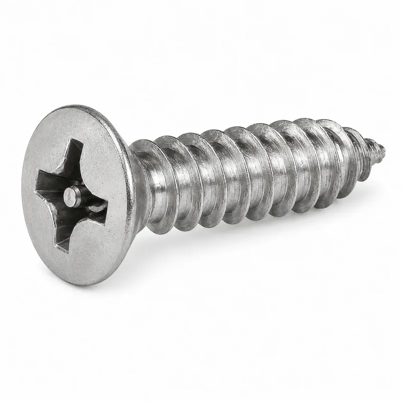 12 X 1-1/2" Tamper Resistant Sheet Metal Screws Flat Head Pin-In Phillips Drive 18/8 Stainless Steel (100 / Pkg.) Top Rated
