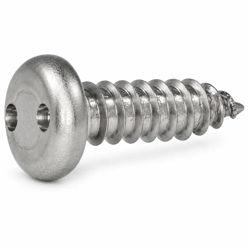 Genuine 4 X 3/4" Tamper Resistant Sheet Metal Screws Pan Head Spanner Drive 18/8 Stainless Steel (100 / Pkg.)