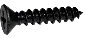 Price Cut 8 X 1-1/2" Type A Sheet Metal Screws Flat Head Phillips Drive Steel Black Oxide (4000 / Pkg.)