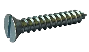 8 X 1-1/4" Type A Sheet Metal Screws Flat Head Slotted Drive 18/8 Stainless Steel (100 / Pkg.) Certified