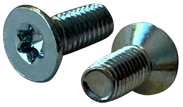[3000 BULK] Thread Rolling Screws Torx Flat Head Steel Zinc & Waxed Tri-Lobe 1/4-20 X 1 Taptite Screws Alternative Luxury