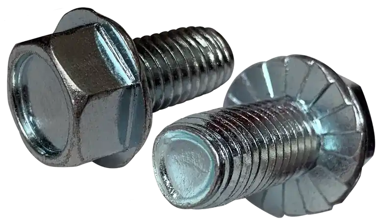 [3000 BULK] Thread Rolling Screws Unslotted Indented Serrated Hex Washer Head Steel Zinc & Waxed Tri-Lobe 1/4-20 X 5/8 Taptite Screws Alternative Trusted Brand