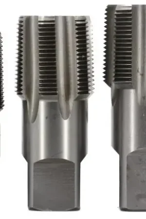 1"-11-1/2 NPT CS NPT Pipe Tap 3-3/4" OAL Uncoated (Bright) POU1NPTW/DRILL (2 / Pkg.) Seasonal Sale