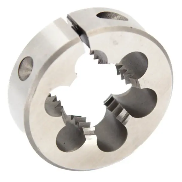 Clearance 1-1/4"-11-1/2" NPS HSS Round Adjustable Pipe Die 3" OD Uncoated (Bright) DWTH3-114NPT