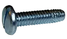 Last Chance 10-24 X 1/4" Type F Thread Cutting Screws Pan Head Slotted Drive Steel Zinc & Bake (10000 / Pkg.)