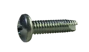 Reduced Price 12-24 X 1/2" Type 23 Thread Cutting Screws Pan Head Phillips Drive Steel Zinc & Bake (5000 / Pkg.)