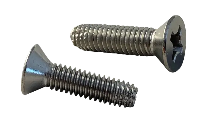 1/4-20 X 2-1/2" Type F Thread Cutting Screws Flat Head Phillips Drive 18/8 Stainless Steel (800 / Pkg.) Affordable