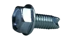 Direct From Factory 1/4-20 X 1-3/4" Type 23 Thread Cutting Screws Indented Hex Washer Head Unslotted Drive Steel Zinc & Bake (1250 / Pkg.)