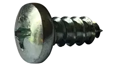 8 X 3" Type AB Self Tapping Sheet Metal Screws Pan Head Phillips Drive Steel Zinc & Bake (1000/Pkg.) Next Day Delivery