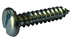 6 X 1/2" Type AB Self Tapping Sheet Metal Screws Pan Head Slotted Drive Steel Zinc & Bake (10000/Pkg.) Shop Now