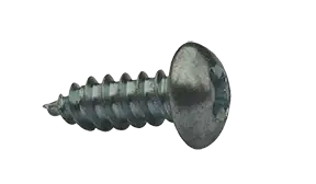 Free Returns 6 X 3/4" Type AB Self Tapping Sheet Metal Screws Round Head Phillips Drive Steel Zinc & Bake (10000/Pkg.)