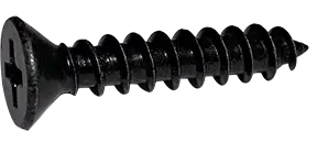 6 X 5/8" Type A Self Tapping Sheet Metal Screws Flat Head Phillips Drive 18/8 Stainless Steel Black Oxide (5000/Pkg.) Price Drop