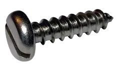 4 X 1/2" Type AB Self Tapping Sheet Metal Screws Pan Head Slotted Drive 18/8 Stainless Steel (5000/Pkg.) Save Now