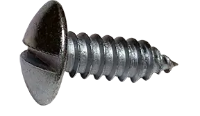 Crafted 14 X 3/4" Type A Self Tapping Sheet Metal Screws Truss Head Slotted Drive Steel Zinc & Bake (3000/Pkg.)