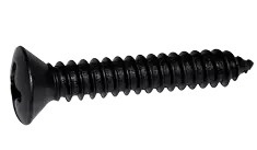 8 X 5/8" Type AB Self Tapping Sheet Metal Screws Oval Head Phillips Drive Steel Black Oxide (10000/Pkg.) Time-Limited