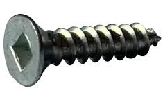 Flash Sale 8 X 2" Type A Self Tapping Sheet Metal Screws Flat Head Square Drive Steel Zinc & Bake (2500/Pkg.)