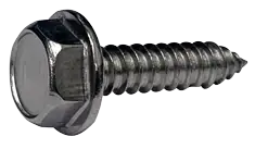 12 X 2" Type AB Self Tapping Sheet Metal Screws Hex Washer Head Unslotted 18/8 Stainless Steel (500/Pkg.) Certified
