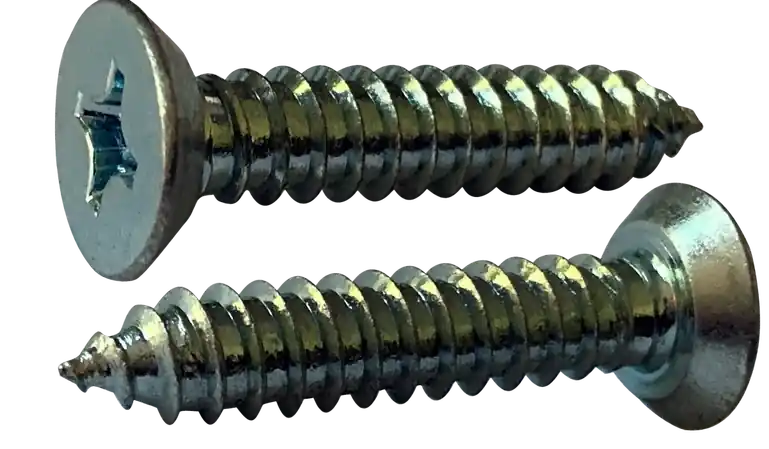 Save Now 8 X 3/4" Type A Self Tapping Sheet Metal Screws Flat Undercut Head Phillips Drive Steel Zinc & Bake (10000/Pkg.)