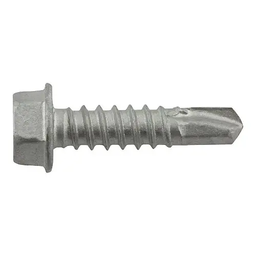 Professional Grade 10-16 X 1-1/2" DeWalt Dril-Flex Self-Drilling Screws Hex Washer Head Point Type 3 Carbon Steel DFSEAF460 (2500/Pkg.)