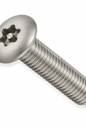 Best Seller 10-24 X 1/2" Tamper Resistant Machine Screws Oval Head Pin-In Six Lobe Drive 18/8 Stainless Steel (100 / Pkg.)