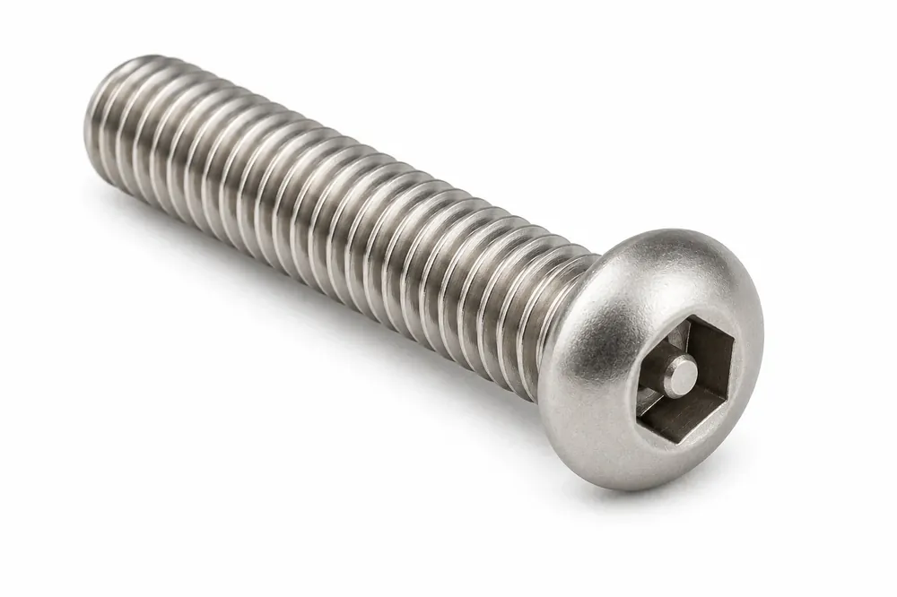 Mega Sale 3/8-16 X 5/8" Tamper Resistant Machine Screws Button Head Pin-In Hex Socket Drive 18/8 Stainless Steel (100 / Pkg.)