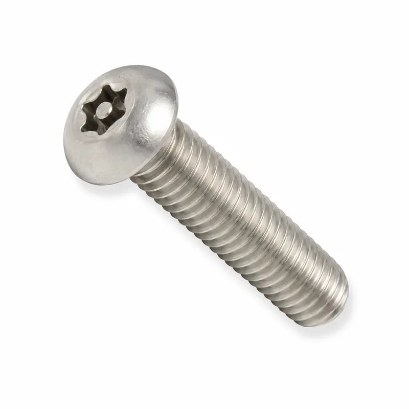 Must Have 5/16-18 X 1/2" Tamper Resistant Machine Screws Button Head Pin-In Six Lobe Drive 18/8 Stainless Steel (100 / Pkg.)