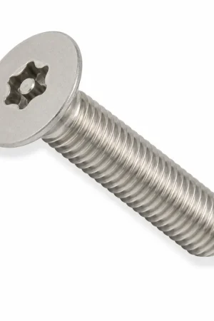 1/4-20 X 1" Tamper Resistant Machine Screws Flat Head Pin-In Six Lobe Drive Alloy Steel Zinc Plated (100 / Pkg.) Weekend Sale